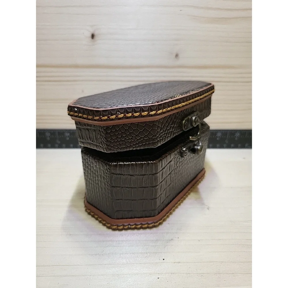 Vintage Trinket Box Small Wooden Treasure Chest‎ Storage Jewelry Necklace Box